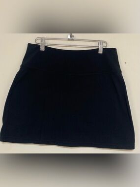 Roots Black Stretch A-Line Mini Skirt